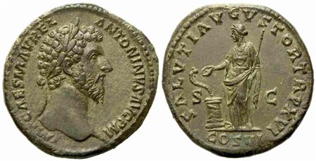 Marcus Aurelius (161-180), Sestertius, Rome, AD 163; Æ (g 25,44; mm 32)