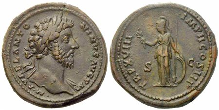 Marcus Aurelius (161-180), Sestertius, Rome, AD 163-164; Æ (g 34,57; mm 33)