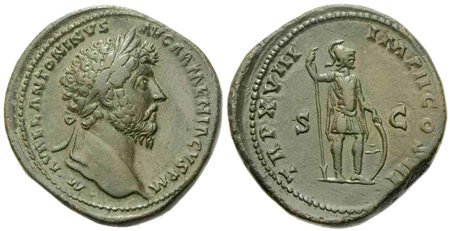 Marcus Aurelius (161-180), Sestertius, Rome, AD 163-164; Æ (g 31,92; mm 33)