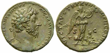 Marcus Aurelius (161-180), Sestertius, Rome, AD 164; Æ (g 24,63; mm 30,2)