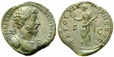 Marcus Aurelius (161-180), Sestertius, Rome, AD 164-165; Æ (g 21,52; mm 31)