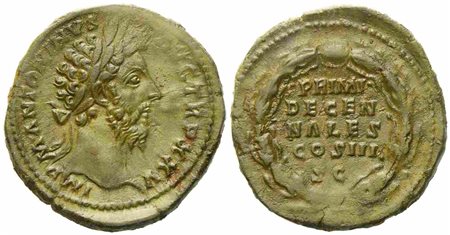 Marcus Aurelius (161-180), Sestertius, Rome, AD 170-171; Æ (g 24,77; mm 33)