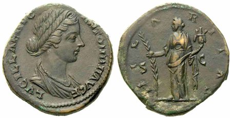 Lucilla, Sestertius struck under Marcus Aurelius, Rome, c. AD 164-169; Æ (g 25,60; mm 30)