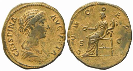 Crispina, Sestertius struck under Commodus, Rome, c. AD 178-191; Æ (g 25,82; mm 31)