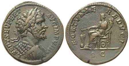 Septimius Severus (193-211), Sestertius, Rome, AD 196; Æ (g 24,68; mm 32)