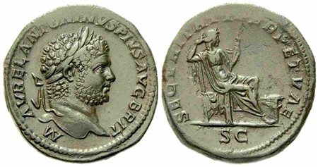 Caracalla (198-217), Sestertius, Rome, c. AD 213-214; Æ (g 26,50; mm 31)