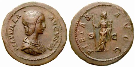 Plautilla, As struck under Caracalla, Rome, AD 202-205; Æ (g 9,30; mm 26)