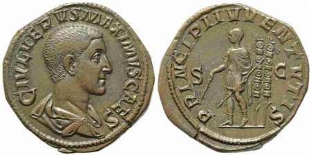 Maximus Caesar, Sestertius struck under Maximinus I, Rome, AD 235-236; Æ (g 27,33; mm 32)