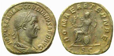 Gordian II (238), Sestertius, Rome, April AD 238; Æ (g 21,15; mm 30)