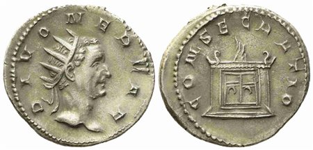 Divus Nerva, Antoninianus struck under Trajan Decius, Rome, AD 250-251; AR (g 4,25; mm 22,9)