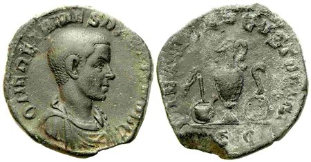 Herennius Etruscus Caesar, Sestertius struck under Trajan Decius, Rome, AD 250-251; Æ (g 16,95; mm 28)