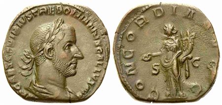 Trebonianus Gallus (251-253), Sestertius, Rome, AD 251-253; Æ (g 19,37; mm 28)