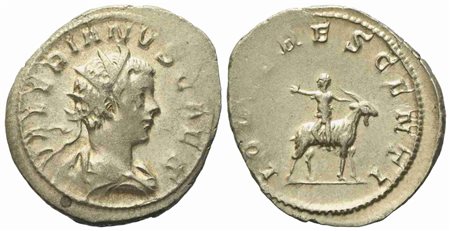 Valerian II Caesar, Antoninianus struck under Gallienus, Colonia Agrippinensium, AD 256; AR (g 3,55; mm 23,8)