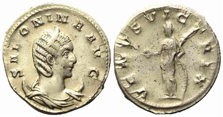 Salonina, Antoninianus struck under Gallienus, Rome, AD 256-257; AR (g 3,53 g; 21,3 mm)