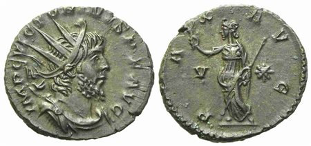 Victorinus (Imperium Galliarum, 269-271), Antoninianus, Augusta Treverorum, AD 269; Æ silvered (g 2,75; mm 19,3)