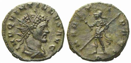 Quintillus (270), Antoninianus, Mediolanum, undated; AR (g 3,35; mm 19,8)