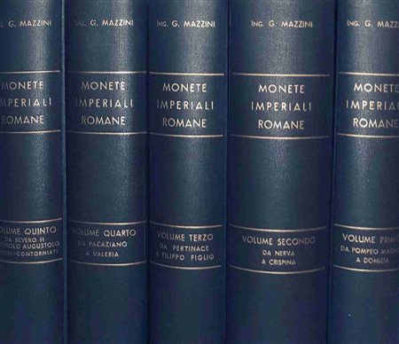 MAZZINI, G. - Monete imperiali romane (5 vols.). Milan, 1957-1958