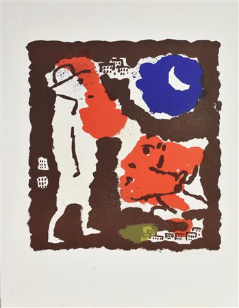 Franco Rognoni SENZA TITOLO, 1970 ca. litografia, cm 70x50; es. P.A. firma,...