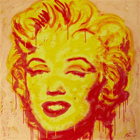 FALCO PUJOL JOAQUIN (n. 1958) - MARILYN MONROE IN YELLOW, 2023.