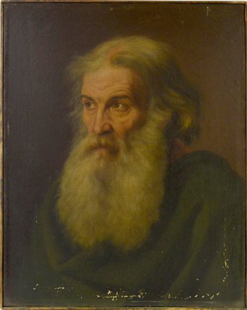 Scuola del XIX secolo RITRATTO MASCHILE olio su tela, cm 64x50,5