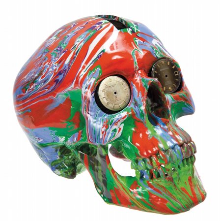 DAMIEN HIRST (1965-) The hours spin scull 2009acrilico su plastica cm...