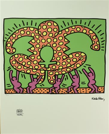 Da Keith Haring UNTITLED fotolitografia, cm 70x50; es. 29/150 firma in lastra...