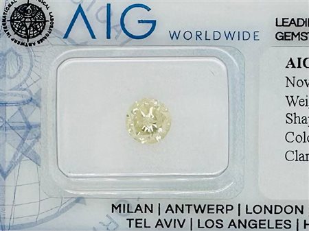 DIAMANTE 0,88 CT NATURAL FANCY GIALLO - I2 -C31009-1