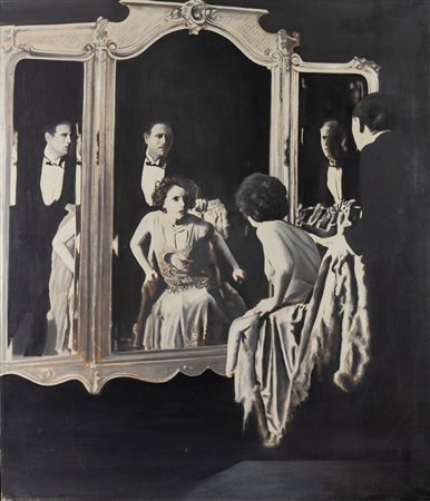 GIAN MARCO MONTESANO (1949) "La folie", 1976. Olio su tela. Cm 140x120. Al...