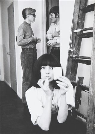 BAUER JERRY (-) Andy Warhol e Ivy Nicholson1965stampa ai sali d’argento,...