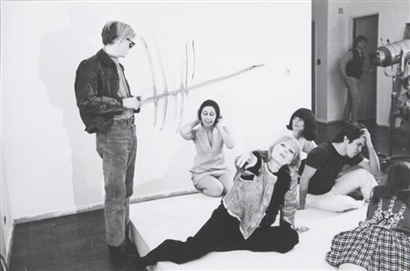 BAUER JERRY (-) Andy Warhol, Nico, Ivy Nicholson, Roger1965stampa ai sali...