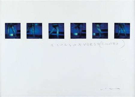 MARIO SCHIFANO (1934-1998) X corso x verso (contro)anni '70polaroid (6)50x70...