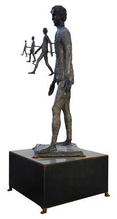 Roberto Barni (Pistoia 1939) Progenie, 2008 Bronzo cm. 185x60x60 Sulla base:...