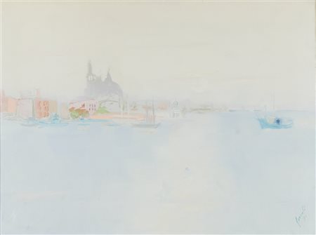 Renato Borsato (Venezia 1927-2013) Mattino a Venezia, 1970 Olio su tela cm....