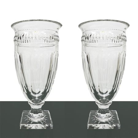 N° 2 vasi in cristallo Val Saint Lambert