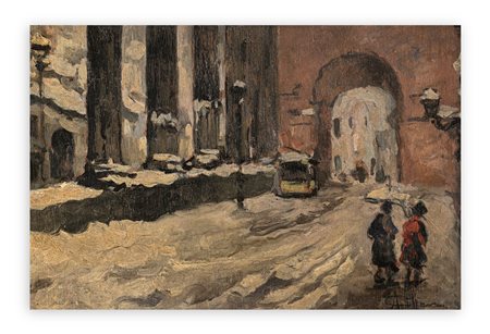 ACHILLE CATTANEO (1872-1932) - Senza Titolo (Colonne di San Lorenzo)