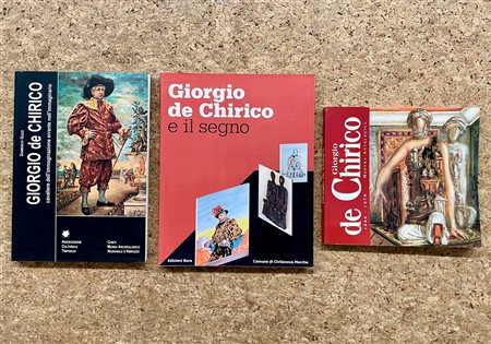 GIORGIO DE CHIRICO - Lotto unico di 3 cataloghi
