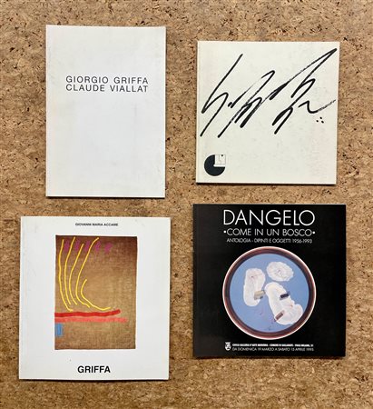 GIORGIO GRIFFA E SERGIO DANGELO - Lotto unico di 4 cataloghi