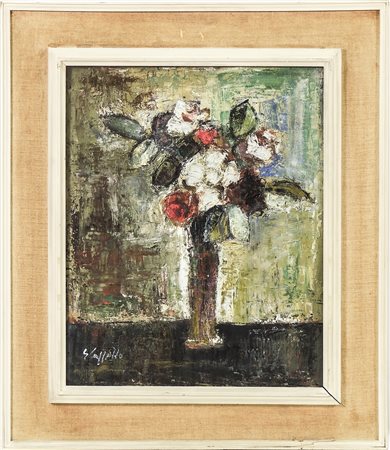 EMANUELE CAPPELLO Vaso con fiori - Flowers in a Vase olio su tavoletta - oil...