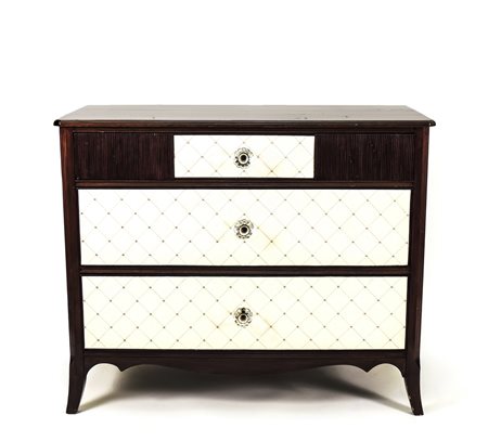 PICCOLO CASSETTONE IN PALISSANDRO - SMALL ROSEWOOD COMMODE Anni Cinquanta -...