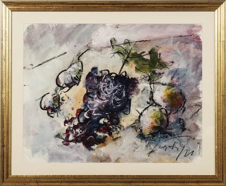 SERGIO SCATIZZI (1918-2009) Natura morta con frutta - Still Life with Fruits...