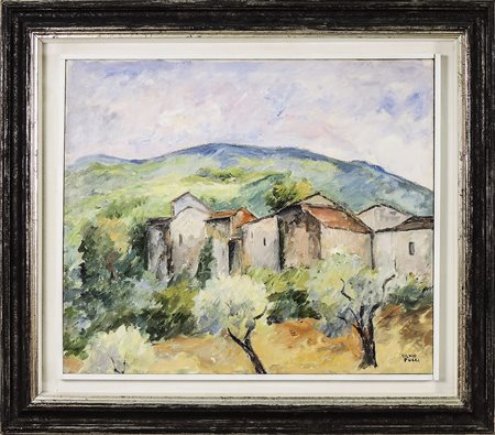 SILVIO PUCCI (1892-1961) Paesaggio - Landscape olio su tela - oil on canvas,...