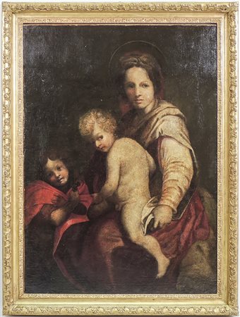 SCUOLA TOSCANA DEL XVII SECOLO - TUSCAN SCHOOL OF 17TH CENTURY Madonna con...