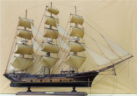 GRANDE MODELLINO DI VELIERO IN LEGNO - SCALE MODEL OF A SAILING SHIP h cm 60