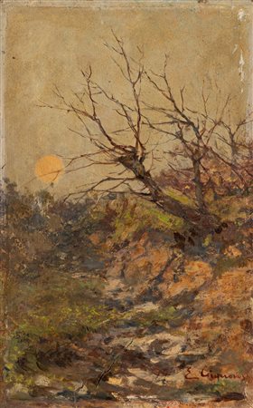 Eugenio Gignous (Milano 1850-Stresa 1906)  - Sole di Stresa