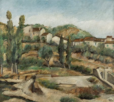 Silvio Pucci (Pistoia 1892-Firenze 1961)  - Paesaggio toscano