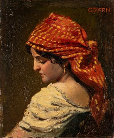 Gustav Zorn (Milano 1845-Bordighera 1893)  - La Gitana