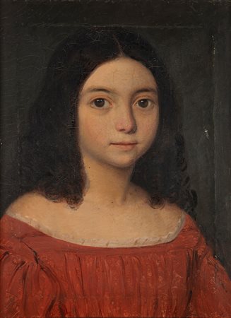 Scuola lombarda, secolo XIX - Ritratto di giovinetta