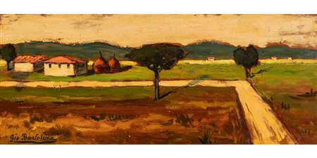 Giovanni Bartolena (Livorno 1866-1942)  - Campagna toscana