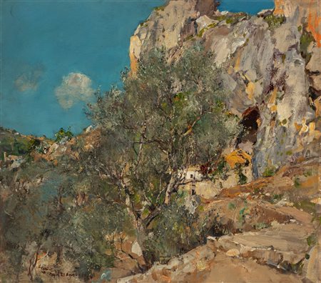 Giuseppe Casciaro (Ortelle 1863-Napoli 1945)  - Capri, 1920