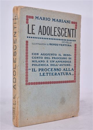 MARIANI, Mario. LE ADOLESCENTI. NOVELLE. 1920. 